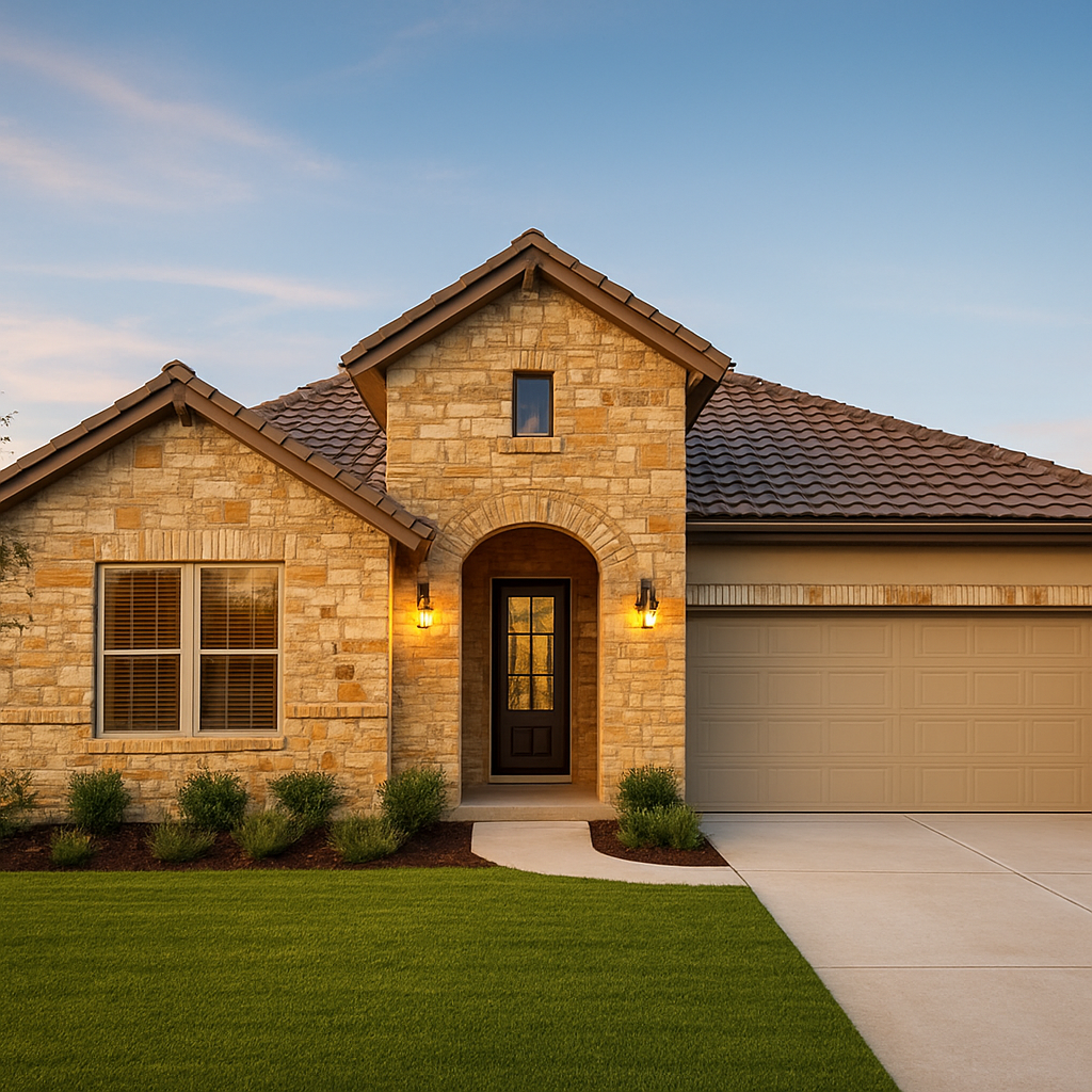 A welcoming San Antonio home at golden hour
